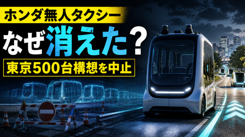 ホンダの無人タクシー計画はなぜ消えたのか