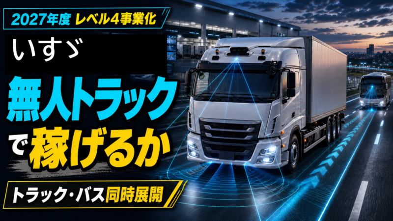 いすゞは「運転手のいない商用車」で稼げるか