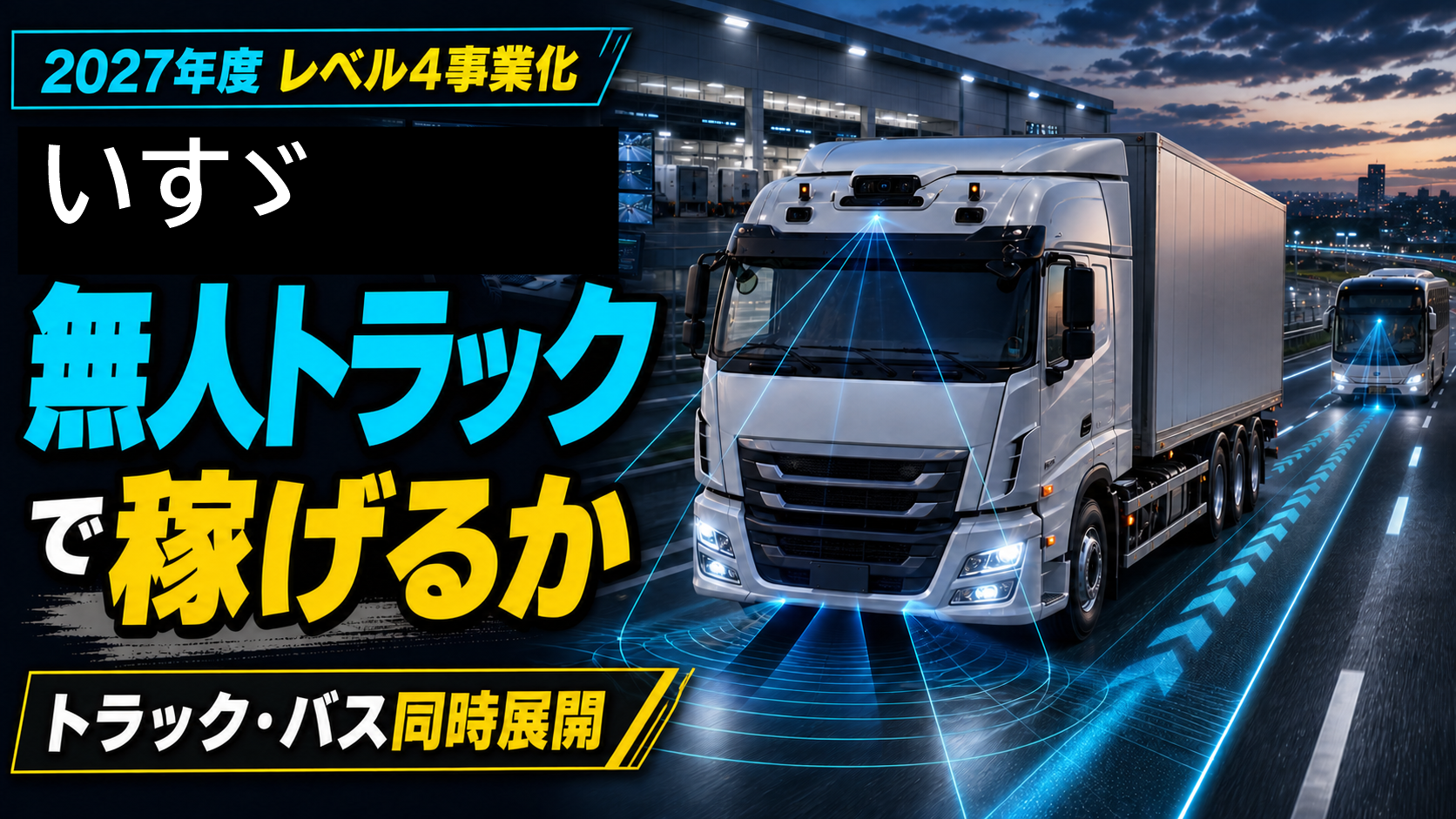いすゞは「運転手のいない商用車」で稼げるか