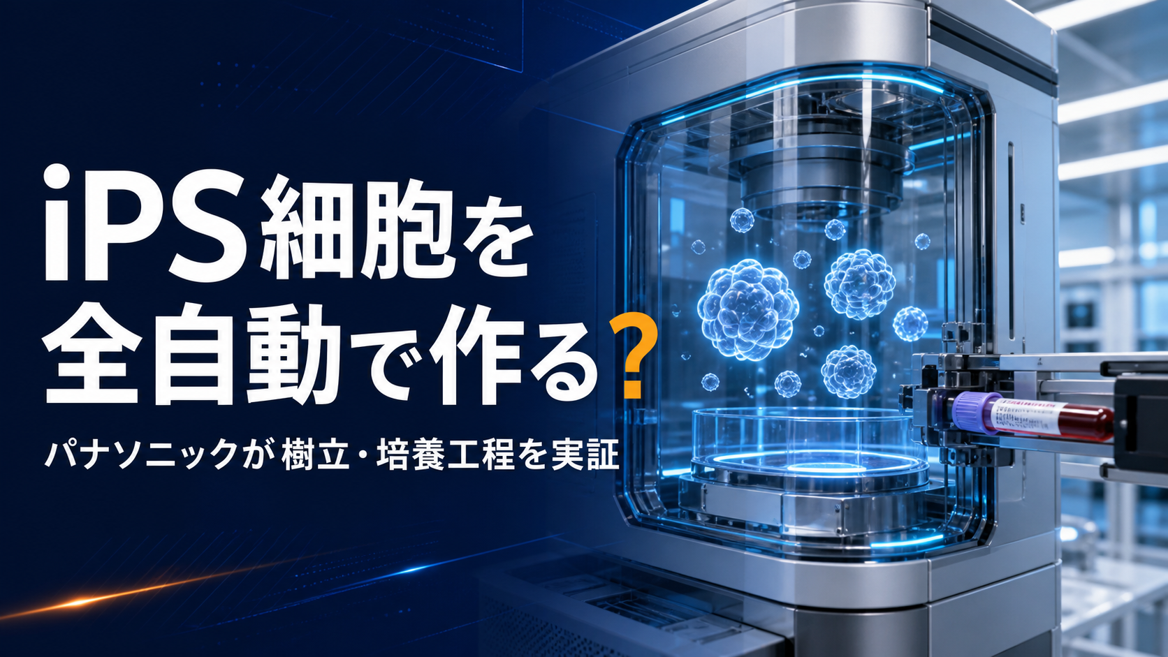 iPS細胞の最初の工程を全自動化