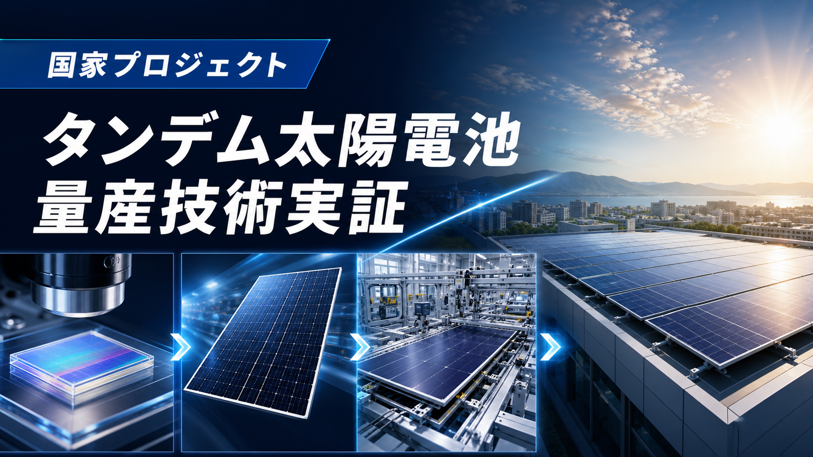 次世代型タンデム太陽電池量産技術実証プロジェクト