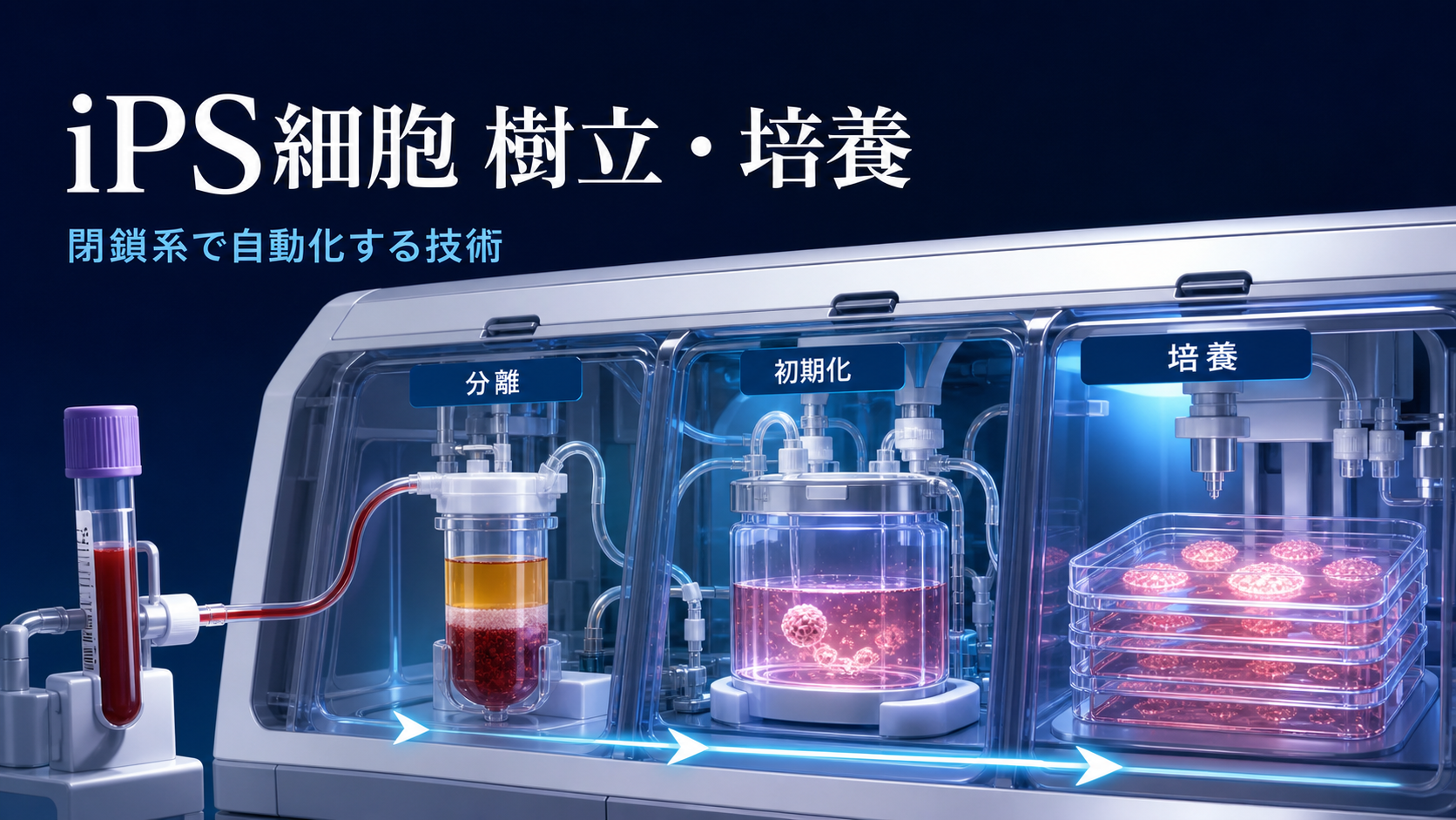 iPS細胞樹立・培養工程自動化技術