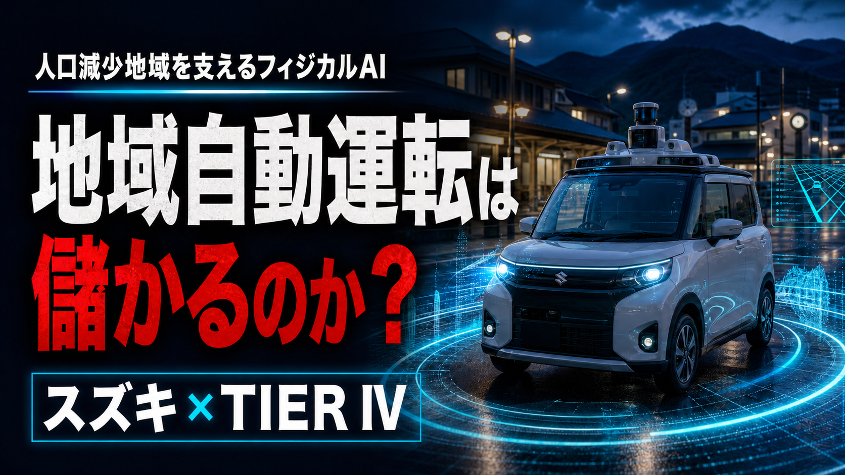 スズキは地域自動運転を採算事業にできるか