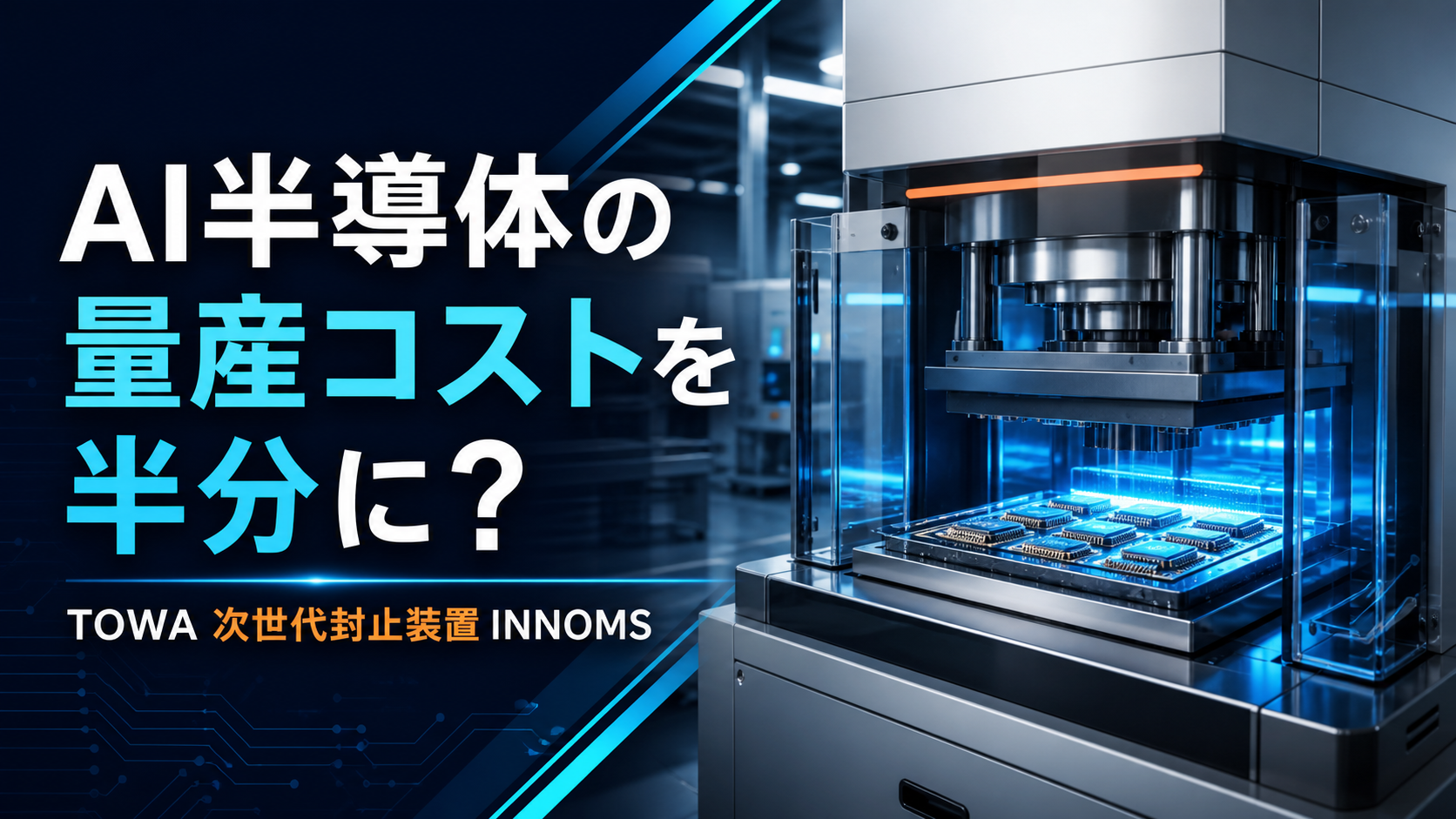 AI半導体の量産コストを半分に