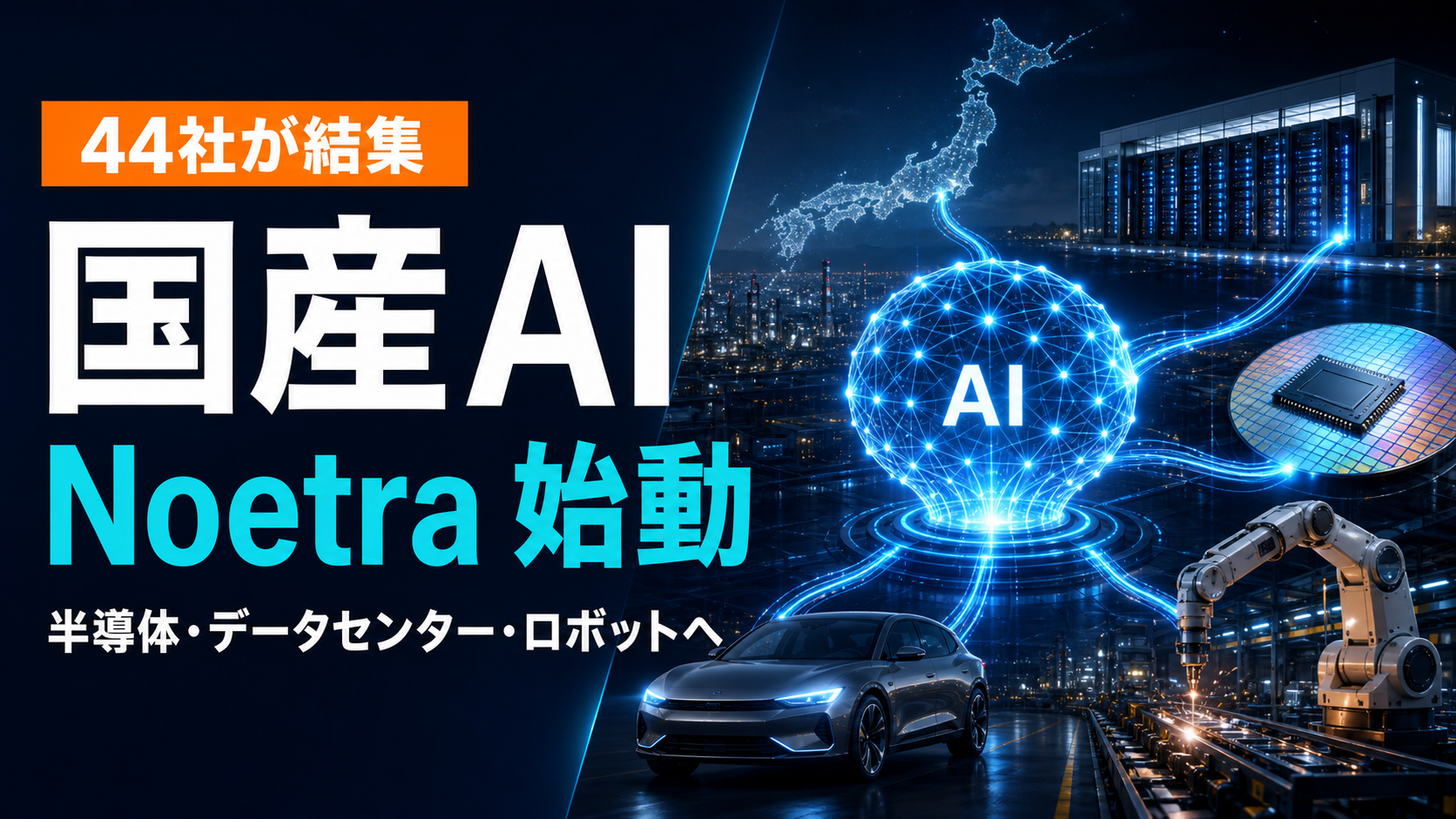 44社・団体が出資する国産AI「Noetra」始動