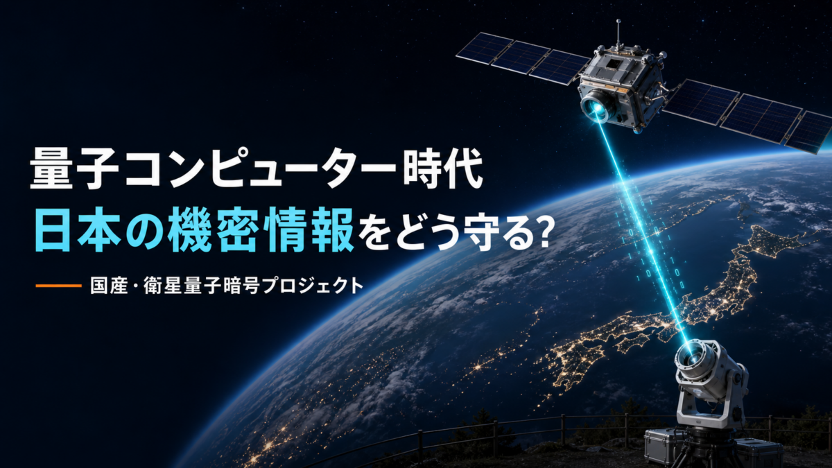 国産衛星量子暗号プロジェクト始動