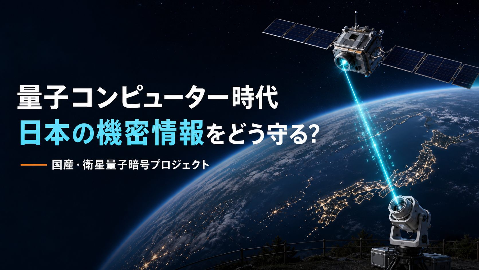 国産衛星量子暗号プロジェクト始動