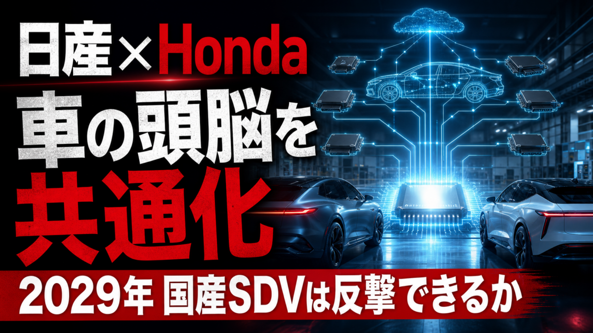 日産とHondaは車の「頭脳」を共通化