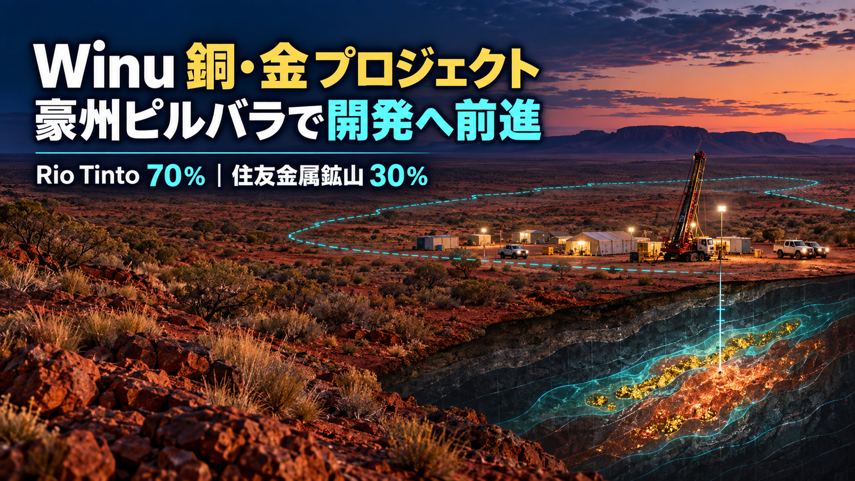 Winu(ウィヌ)銅・金鉱山開発プロジェクト