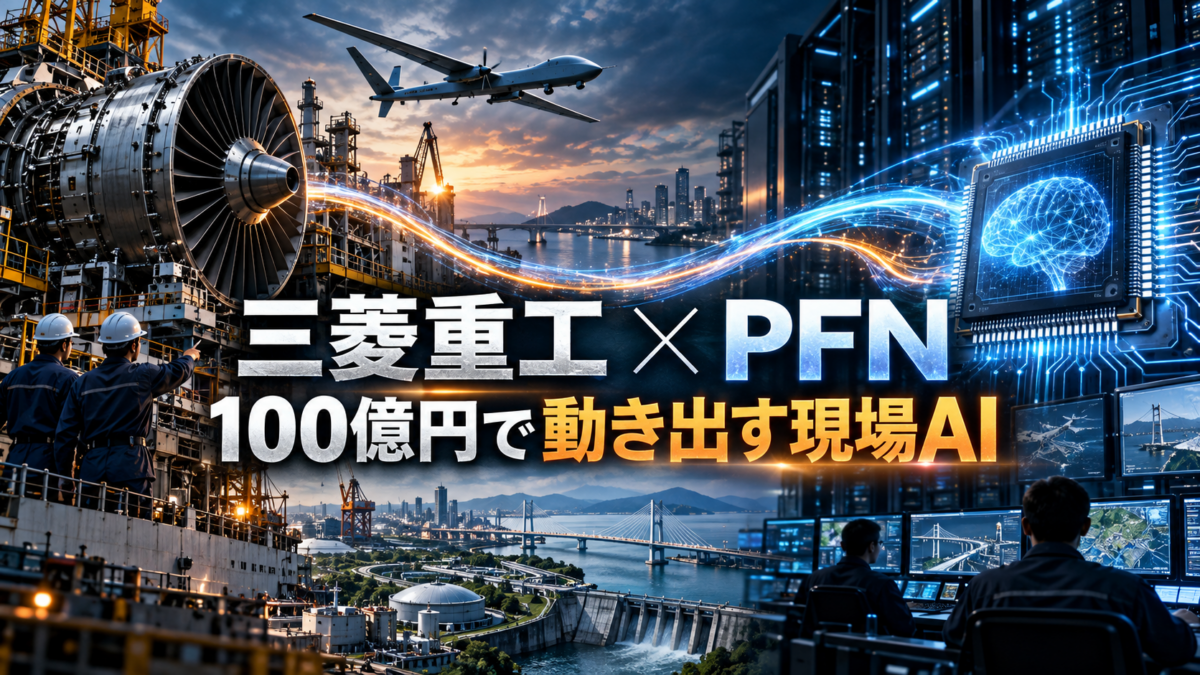 三菱重工・PFN ミッションクリティカルAI