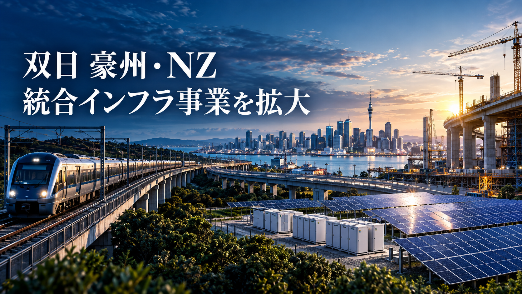 双日 豪州・NZ統合インフラ事業拡大