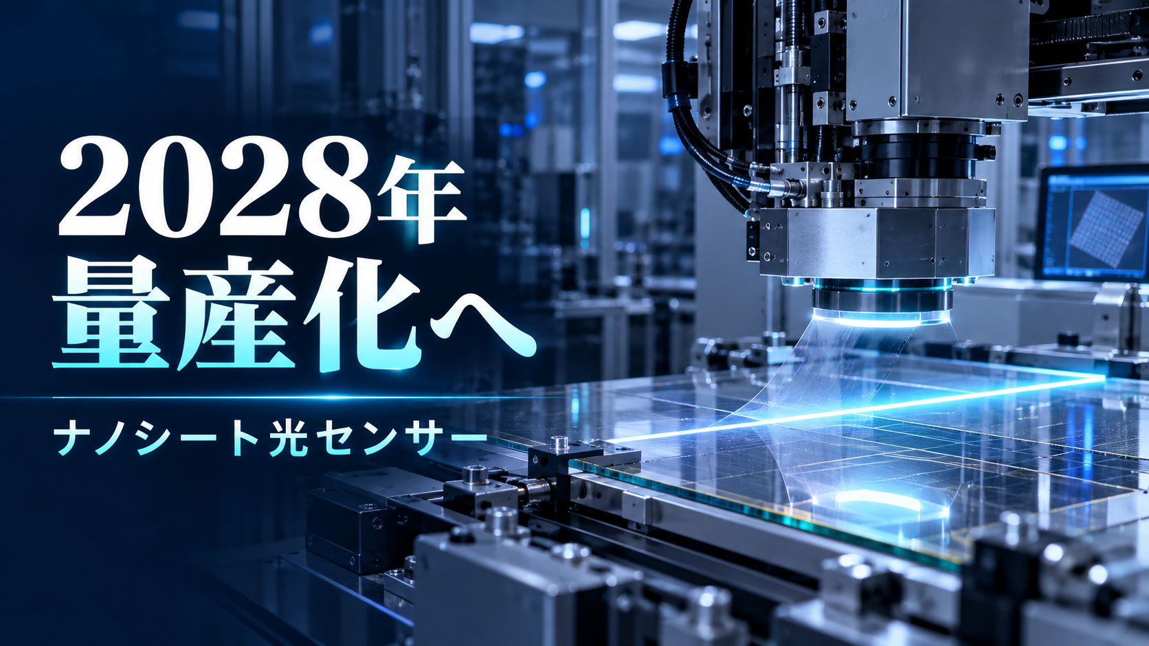 透明ナノシート光センサー量産化計画