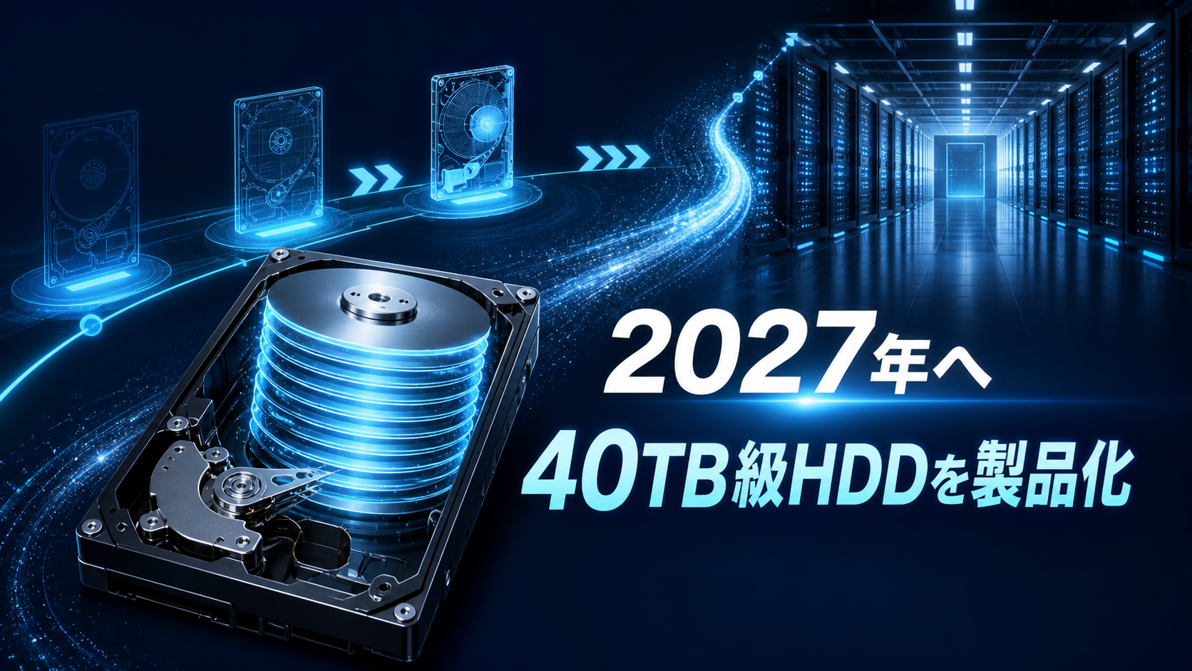 東芝・40TB級データセンター向けHDD