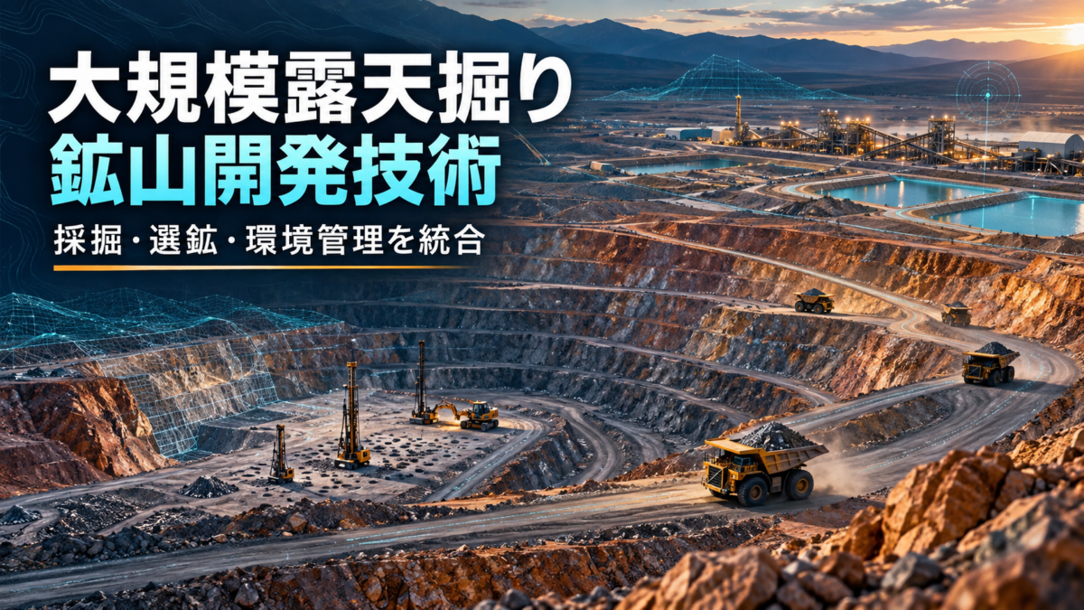 大規模露天掘り鉱山開発技術