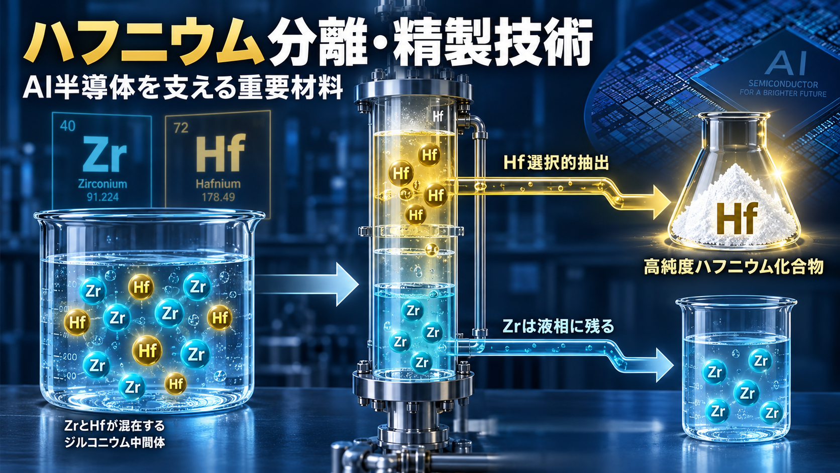 ハフニウム分離・精製技術