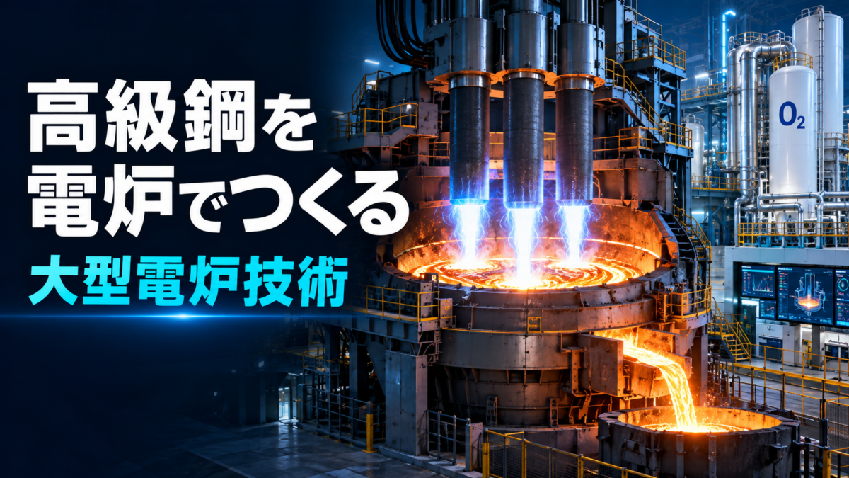 大型電炉による高級鋼製造技術