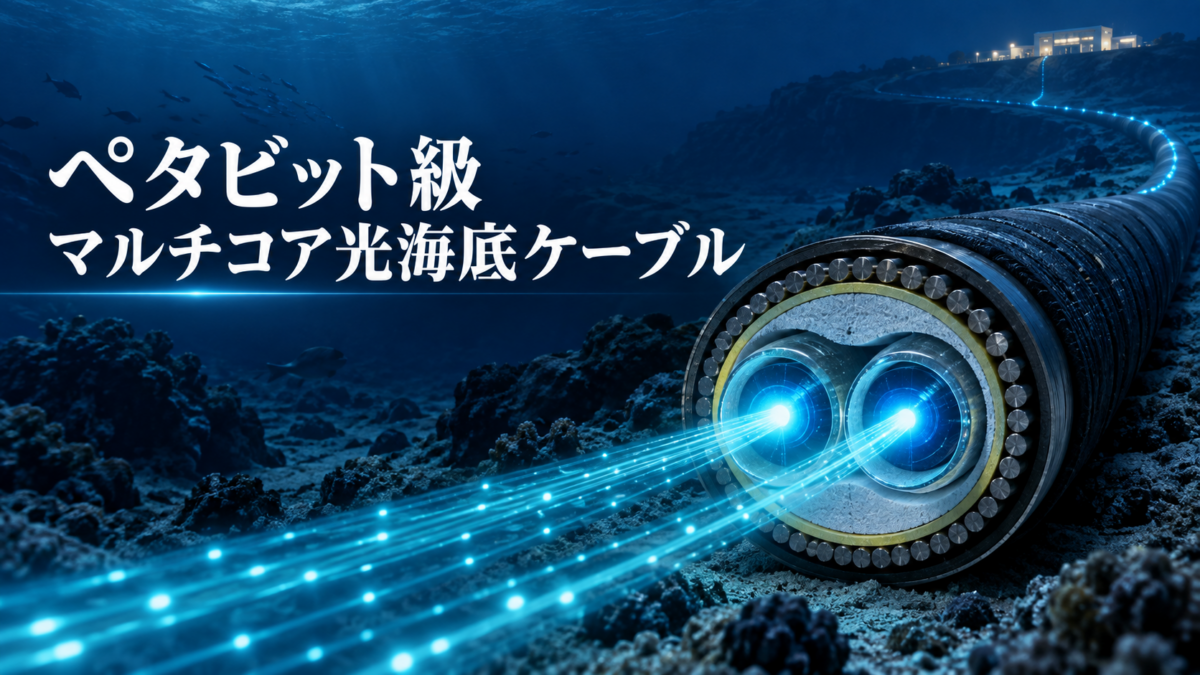 ペタビット級マルチコア光海底ケーブル