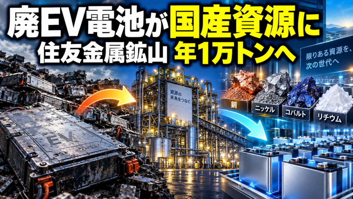 EV電池を日本の資源へ