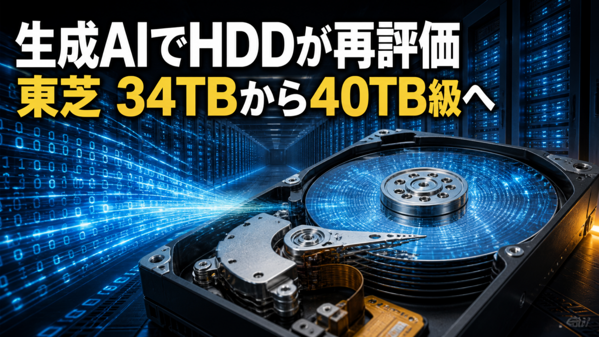 生成AI時代にHDD