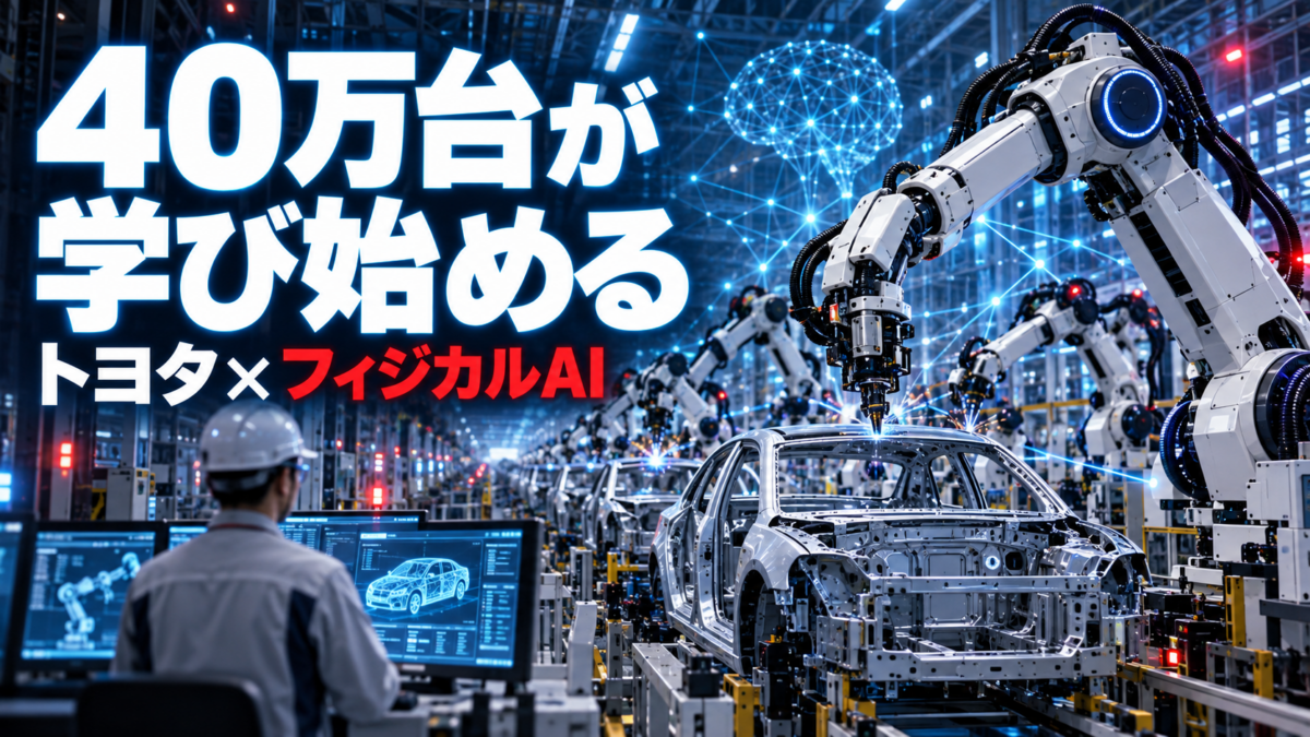 トヨタが工場ロボット40万台をAI化へ