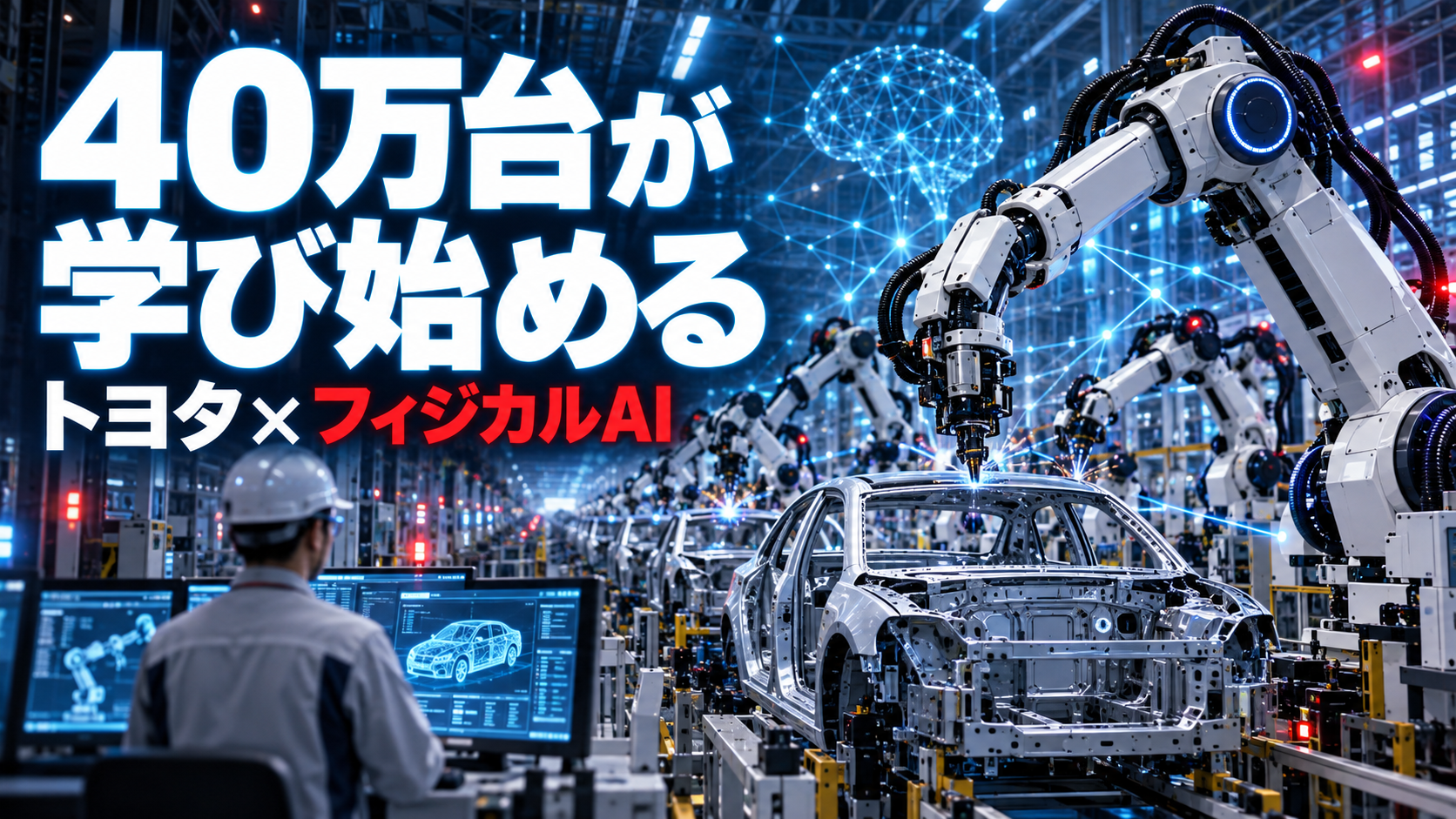 トヨタが工場ロボット40万台をAI化へ