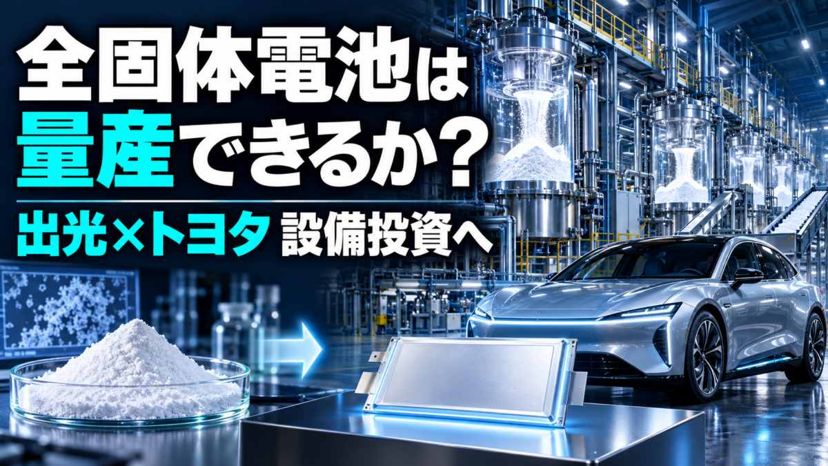 出光×トヨタ、全固体電池