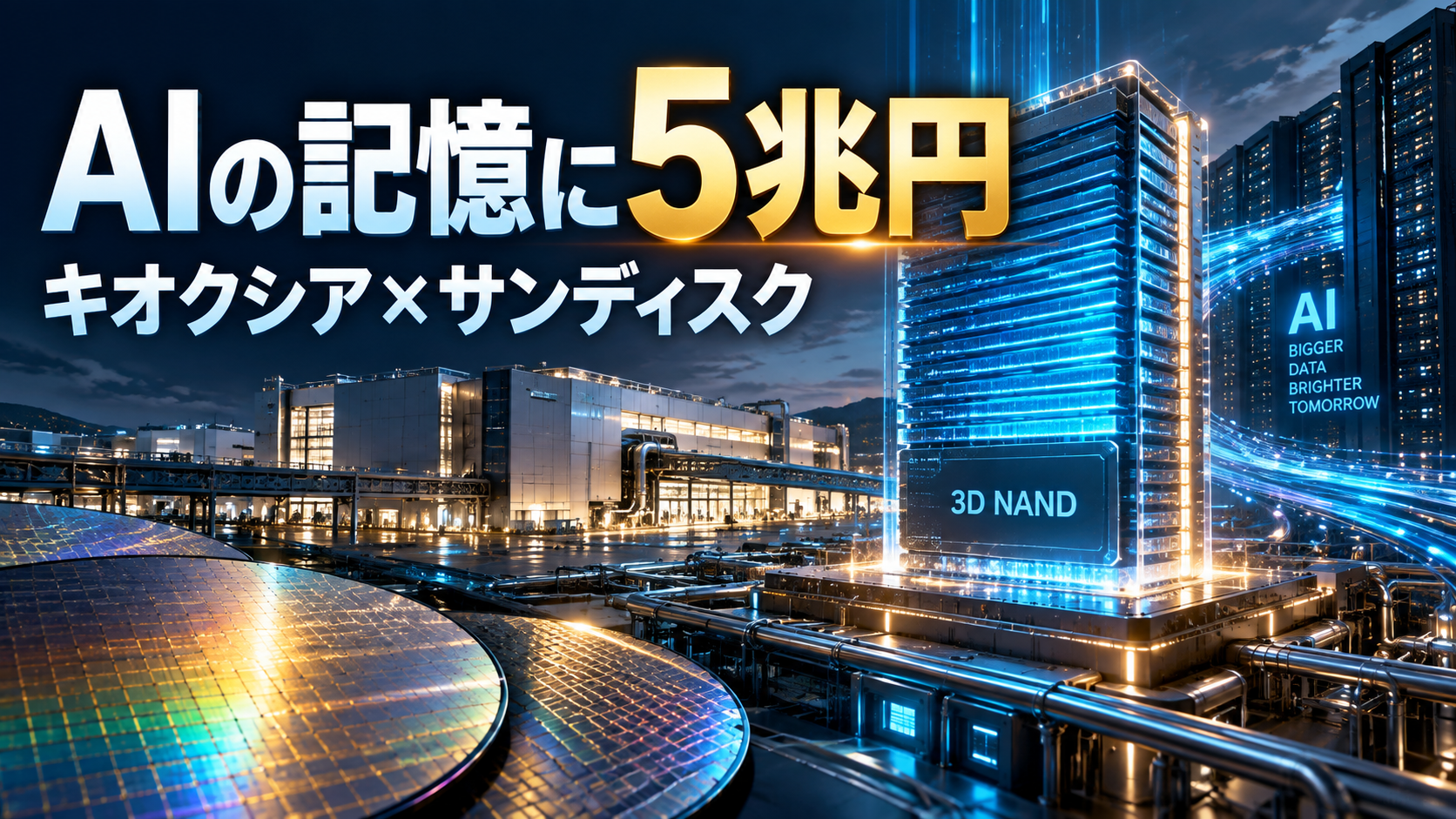 キオクシア×サンディスク、日本に約5兆円投資