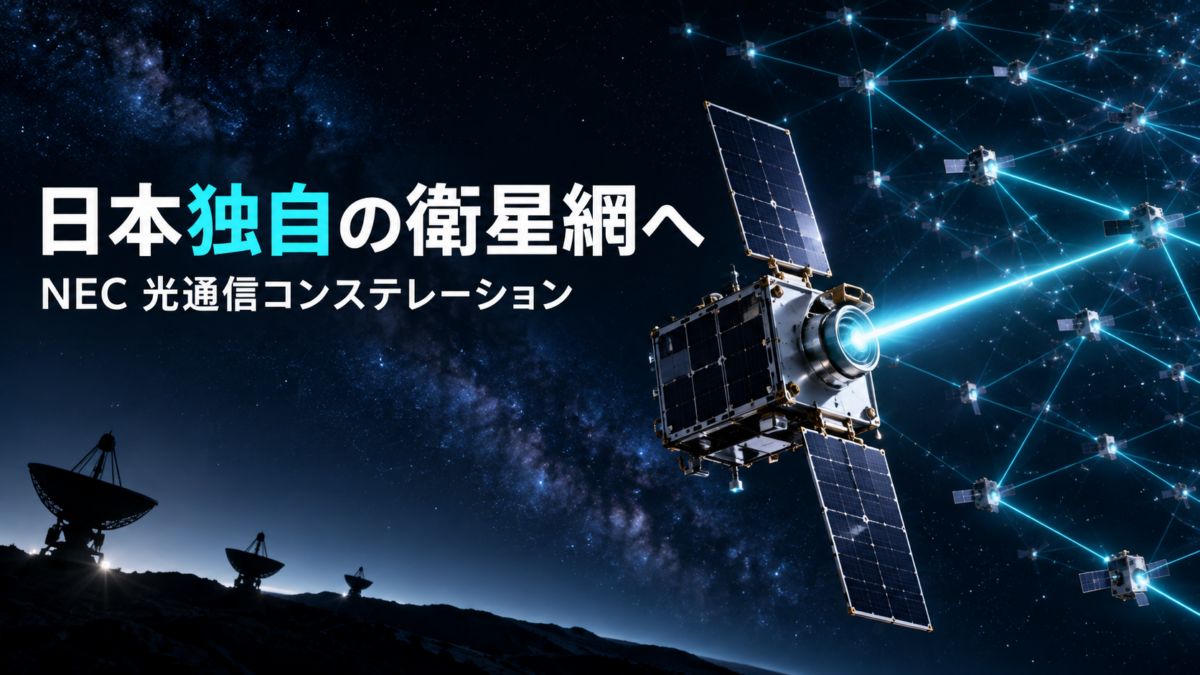 NEC、数百基の光通信衛星網へ