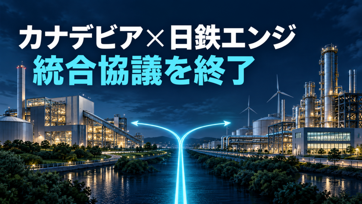 カナデビア×日鉄エンジ、経営統合協議を終了